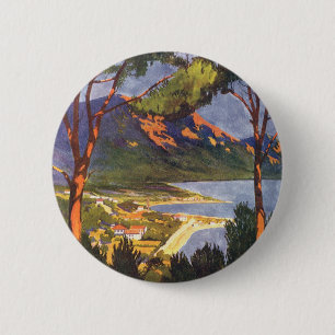 Vintage Travel, Cape Town, a City in South Africa Button