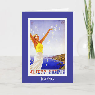 Vintage Travel Card Santa Margherita Italien Karte