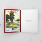 Vintage Travel Card Versailles Paris Bahn Karte (Innenseite)