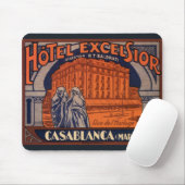 Vintage Travel, Casablanca in Marokko, Afrika Mousepad (Mit Mouse)