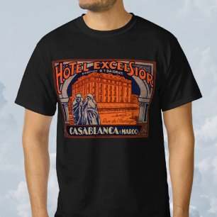Vintage Travel, Casablanca in Marokko, Afrika T-Shirt