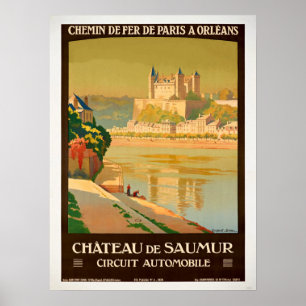 Vintage Travel - Chateau de Samur France Poster