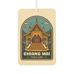 Vintage Travel Chiang Mai Thailand Retro Autolufterfrischer