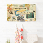 Vintage Travel Collage Banner (Insitu)