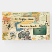 Vintage Travel Collage Banner (Horizontal)