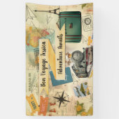 Vintage Travel Collage Banner (Vertikal)