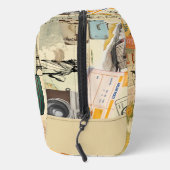 Vintage Travel Collage Waschbeutel (Rechts)