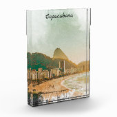 Vintage Travel Copacabana Beach Rio de Janeiro Fotoblock (Links)