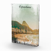 Vintage Travel Copacabana Beach Rio de Janeiro Fotoblock (Rechts)