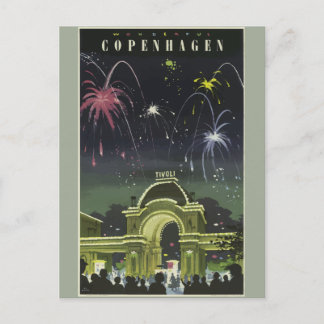 Vintage Travel Copenhagen Deutschland Postkarte