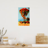 Vintage Travel - Côte d'Azur - Französische Rivier Poster (Küche)