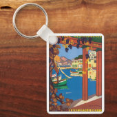 Vintage Travel, Côte d'Azur Schlüsselanhänger (Vorderseite)