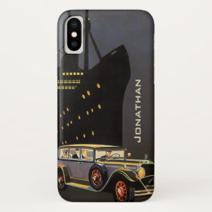 Vintage Travel, Cruise Ship and Antique Car Case-Mate iPhone Hülle