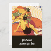 Vintage Travel, Cruise Ship Bon Voyage Party Einladung (Vorne/Hinten)