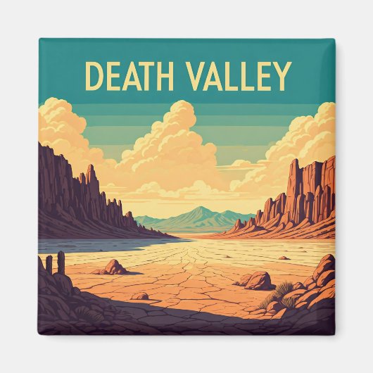 Vintage Travel Death Valley Nationalpark Magnet (Vorne)
