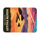 Vintage Travel Death Valley Nationalpark Sunset Magnet (Horizontal)