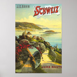 Vintage Travel Deluxe Tour Parco San Michele Poster