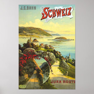 Vintage Travel Deluxe Tour Parco San Michele Poster