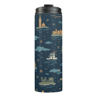 Vintage Travel Design Tumblers Thermosbecher