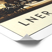 Vintage Travel Edinburgh Schottland Poster (Ecke)