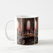 Vintage Travel, Elegante Stretch Limousine Auto Kaffeetasse (Links)