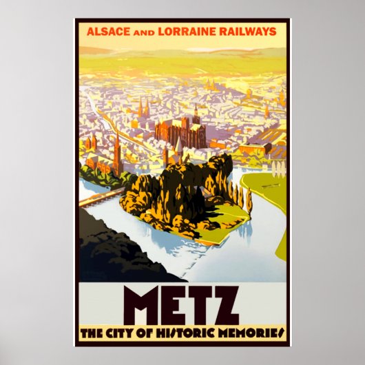 Vintage Travel - Elsass - Frankreich Poster (Vorne)