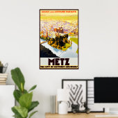 Vintage Travel - Elsass - Frankreich Poster (Heimbüro)