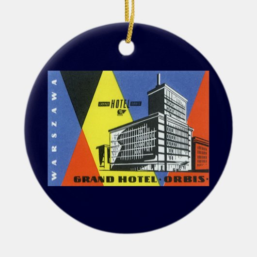 Vintage Travel Europe, Warschau (Warschau), Polen Keramikornament (Vorne)