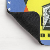 Vintage Travel Europe, Warschau (Warschau), Polen Mousepad (Ecke)