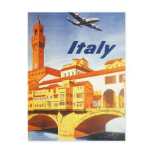 Vintage Travel Florenz Firenze Italien Brücke Flus