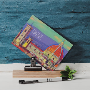 Vintage Travel Florenz Florenz Florenz Italien Kir Postkarte