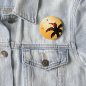 Vintage Travel, Flugzeug über Hawaii Button (Beispiel)
