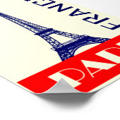 Vintage Travel Frankreich Poster (Ecke)