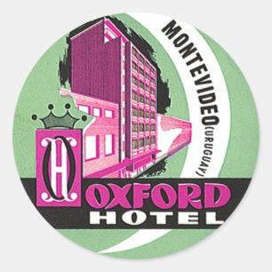 Vintage Travel Gepäck Stickers Montevideo Uruguay