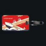Vintage Travel Gepäck Tag Rot Gepäckanhänger<br><div class="desc">VINTAGE POSTER: City of New York City of New York Local Airports: No. 1 Floyd Bennett Field - No. 2 North Beach. F.H. La Guardia, Mayor - John McKenzie, Kommissar für Docks. Plakat zur Förderung von New Yorks städtischen Flughäfen, Floyd Bennett Field und North Beach, East River Seaplane Basen, Wall...</div>