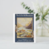 Vintage Travel - Glacier National Park Postkarte (Stehend Vorderseite)