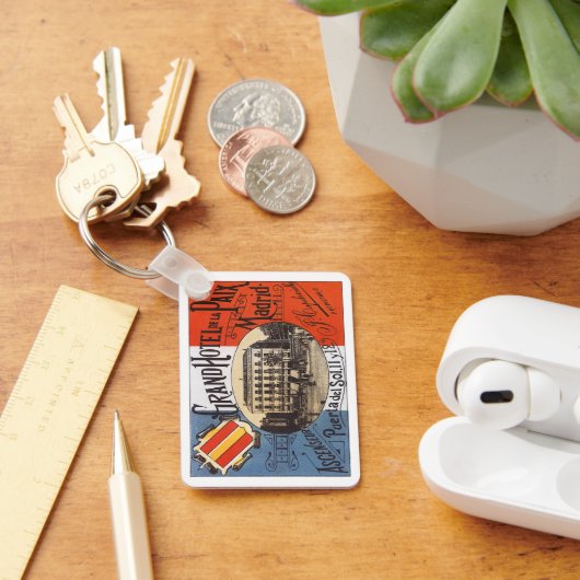 Vintage Travel, Grand Hotel Paix, Madrid, Spain Schlüsselanhänger (Schreibtisch)