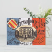 Vintage Travel, Grand Hotel Paix, Madrid, Spanien (Stehend Vorderseite)