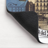 Vintage Travel, Grand Hotel Paix, Madrid, Spanien Mousepad (Ecke)