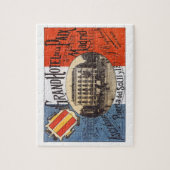 Vintage Travel, Grand Hotel Paix, Madrid, Spanien Puzzle (Vertikal)