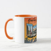 Vintage Travel Greetings from Boston Massachusetts Tasse (Links)