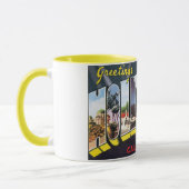 Vintage Travel Greetings from Hollywood California Tasse (Links)
