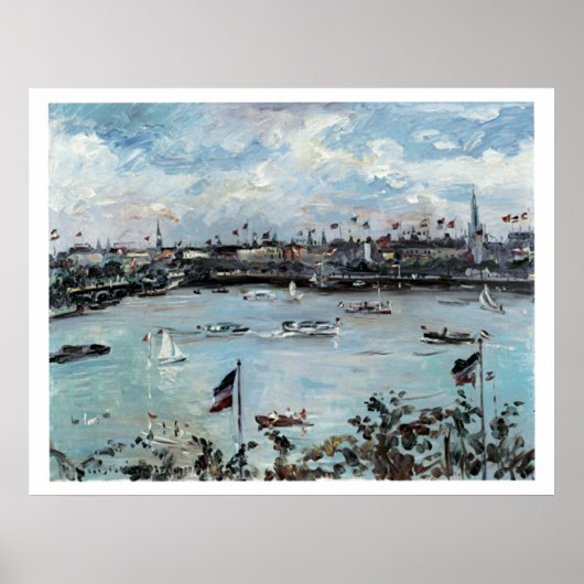 Vintage Travel Hamburg Deutschland Poster (Vorne)