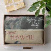 Vintage Travel Hawaii Genießen Sie das Surfen Seidenpapier (Geschenk)