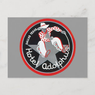 Vintage Travel, Hotel Adolphus in Dallas, Texas Postkarte