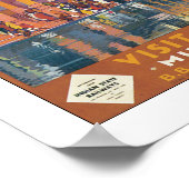 Vintage Travel India Poster Print (Ecke)