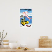 Vintage Travel Italien Poster (Küche)