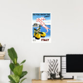 Vintage Travel Italien Poster (Heimbüro)