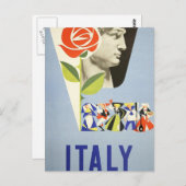 Vintage Travel - Italien Postkarte (Vorne/Hinten)