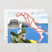 Vintage Travel Italien Postkarte (Vorne/Hinten)